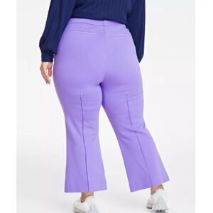 On 34th St Macy’s Women’s Pants sz 2X Lilac Kick Flare NEW # G487